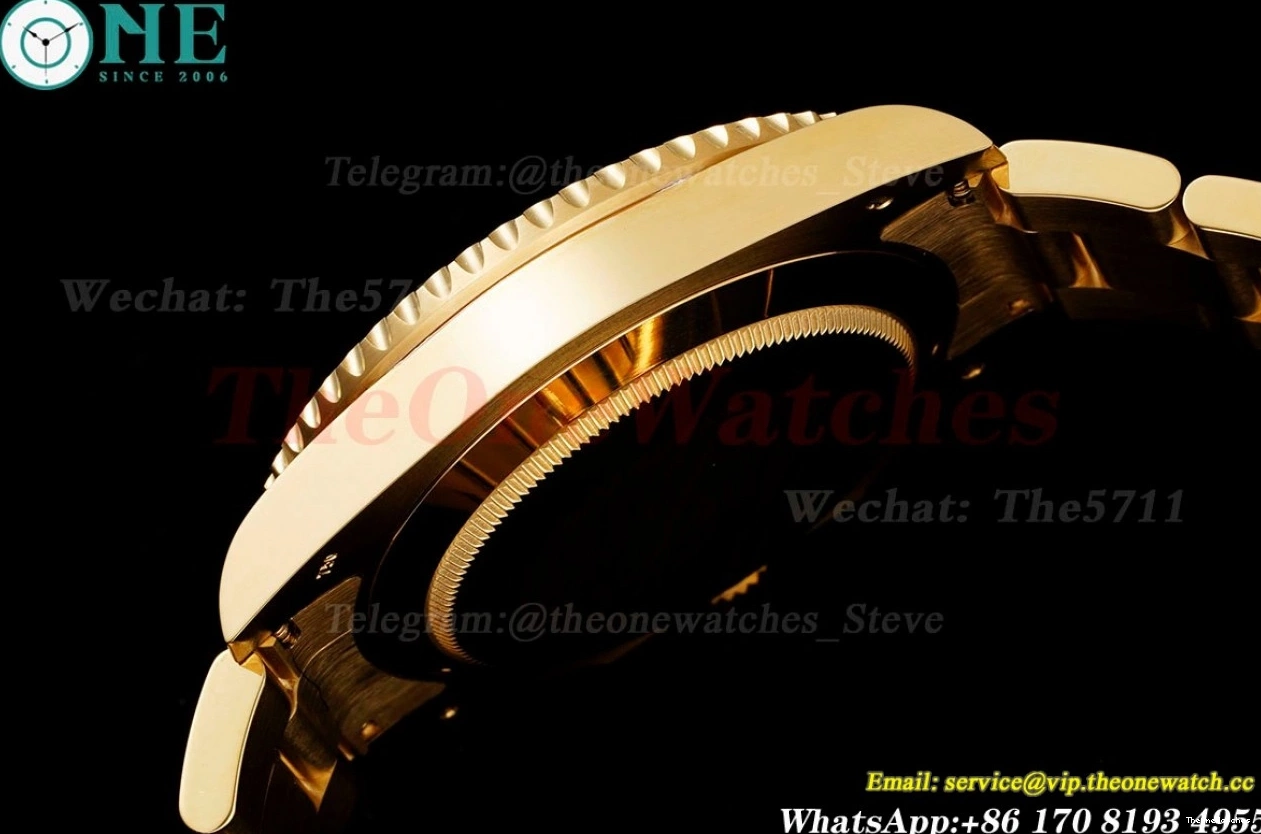 Black YG Clean 40mm Dot YG 116618LN VS3135 Submariner 0112